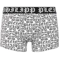 Philipp Plein Boxer in misto cotone stretch stampa lettering