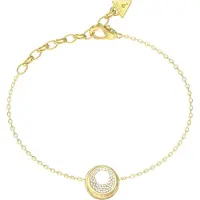 GUESS Gold-plated Moon Drops Bracciale JUBB06246JWYG - Length: 18.4cm