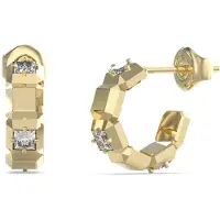 GUESS Ace Of Diamonds gold-plated hoop Orecchini JUBE06183JWYGT/U