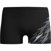 Speedo Medley Logo Aquashort Pantaloncino da bagno Uomo (7, nero)