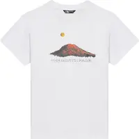 The North Face Boy's Mountain Night Relaxed S/S Tee T-shirt Bambini (XS, bianco)
