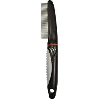 Trixie Pettine, denti fini, 22 cm, grigio scuro/blu
