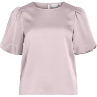 Vila Viellette Round Neck Top A Maniche Corte