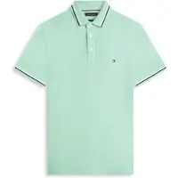 Tommy Hilfiger Tipped Slim Fit Polo Crushed Mint Taglia: XXL | Polo Outlet | Uomo | Ciano