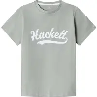 Hackett London per ragazzo. HK5000020 T-shirt con logo verde (5Años= 109cm), Casual, Cotone, Manica corta, moda per bambini