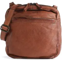 Harold's Submarine Borsa a tracolla Vera Pelle 22 cm marrone