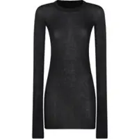 RICK OWENS T-shirt in viscosa e seta