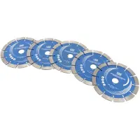 HBM Set di 5 dischi diamantati HBM per fresatrice elettrica da muro/fresatrice per scanalature HBM Professional 2400 Watt
