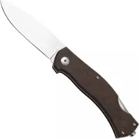 Casström Lars Fält EDC 17040, Satin 14C28N, Coffee Brown Richlite coltello da tasca
