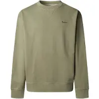 Pepe Jeans per uomo. PM5800154 Felpa verde con piccolo logo Geo (L), Casual, Cotone