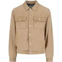 MM6 MAISON MARGIELA giubbotto beige uomo con tasche