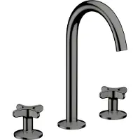 Axor hansgrohe One robinetterie de lavabo 3 trous 170 avec poignées croisillons et vidage Push-Open, 48040330, 48040330