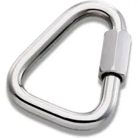 Peguet Moschettone Delta Link 2 unità argento 6 mm argento 6 mm