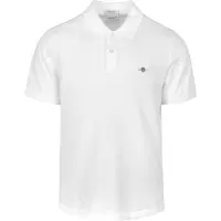 Gant per uomo. 2210 Polo Piqué Regular Fit Shield bianca (XL), Bianco, Casual, Cotone, Classico, Manica corta
