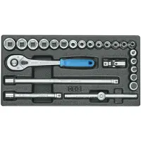 Gedore 1500 ES-30 Set di chiavi a bussola 3/8" in 1/3 modulo ES, 6626070