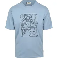 Scotch & Soda Relaxed Fit Logo T-shirt Faded Denim Taglia: S | T-shirt stampate Outlet | Uomo | Blu