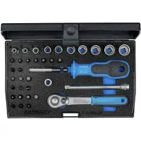 Gedore Set di chiavi a bussola da 1/4" - 37 pezzi - D20 KMU-20 | 4010886854747