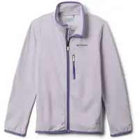 Columbia Kid's Essential Hike Grid Fleece Full Zip Giacca in pile Bambini (M, lilla)