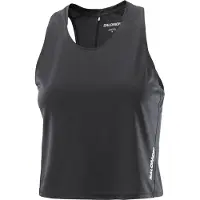 Salomon Women's Sense Aero Short Tank Maglia da corsa Donna (M, nero/grigio)