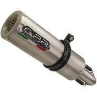 Gpr Exhaust Systems Silenziatore Omologato M3 Kawasaki Versys 1000 I.e21-22 Stainless Steel Slip On