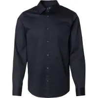 Armani Exchange per uomo. XM000339AF10192UB101 Camicia in raso blu navy (M), Casual, Cotone