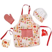Eurekakids Vestito Da Chef Con Accessori Da Cucina Per Bambini