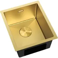 Mexen Trixo lavello in acciaio inox a 1 vasca 370 x 440 mm, dorato - 6412371000-55