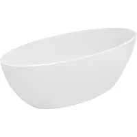 Mexen Prato vasca da bagno autoportante in conglomerato 170 x 70 cm, bianco opaco - 57251707000