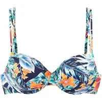 Sunseeker Top per bikini blu / marino / verde / arancione