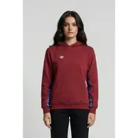Arena Unisex Icons Hooded Sweat Solid Burgundy Neon Blue Taglia: XS | Felpe con cappuccio Outlet | Unisex | Marrone