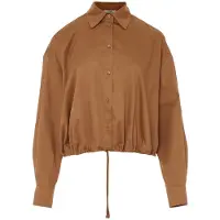Devotion Twins Parallel Shirt Poplin Camel Taglia: XS | Maglie a manica lunga Outlet | Donna | Marrone