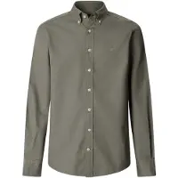 Hackett London per uomo. HM3010539 Camicia Oxford verde dal taglio sartoriale (M), Casual, Da sera, Cotone, Classico, Manica lunga