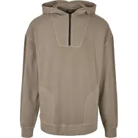 Urban Classics Overdyed Camp Hoody Darkkhaki Taglia: S | Felpe con cappuccio Outlet | Uomo