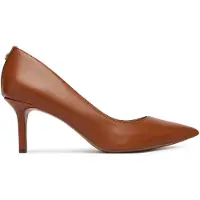 Ralph Lauren per donna. 802P09031002 Décolleté Lanette in pelle marrone (38.5), Beige, 3 a 5cm, Nessuno, Casual