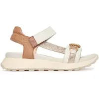 Hispanitas per donna. CHV264679 Sandali color ambra, bianco sporco (37), Pelle, 3 a 5cm, Velcro, Casual