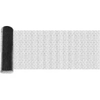vidaXL Recinzione esagonale con pali, 10 x 0,5 m, acciaio rivestito in PVC