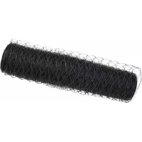 vidaXL Recinzione esagonale grigia 0,4 x 50 m in PVC
