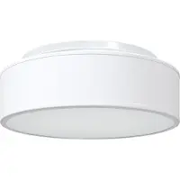 vidaXL Lampada da soffitto con faretti Bianco 38 x 38 x 13,5 cm Tessuto