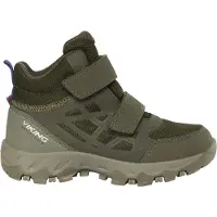 Viking Kid's Track Mid WP 2V Scarpe da trekking Bambini (32, olivia)