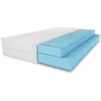 FURNILINE24 Materasso MERKURY 200x200x15 con schiuma massaggiante, rivestimento a onde con zip