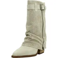 Alpe per donna. 527611 Stivali in pelle beige Dua (38), 3 a 5cm, Cerniera, Casual