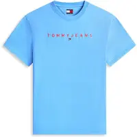 Tommy Hilfiger Tjm Regular Linear Logo Blue Twilight Taglia: M | Magliette basic Outlet | Uomo | Blu