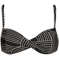 Watercult Women's Line Set Bikini Top No. 7855 Parte superiore bikini Donna (44 - Cup: B, nero/grigio)