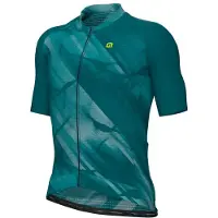 ALÉ Pragma Crash S/S Jersey Maglietta da ciclismo Uomo (XXL, blu/turchese)