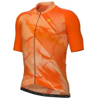 ALÉ Pragma Crash S/S Jersey Maglietta da ciclismo Uomo (4XL, arancione)
