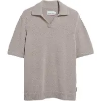 Armedangels Boucle Knit Maglia polo Uomo (M, grigio)