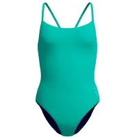 Speedo Women's Solid Racerback 1 Piece Costume intero Donna (XL, turchese)