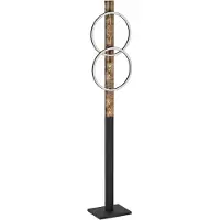 Eglo Lampada LED da pavimento Boyal, marrone, altezza 150 cm, legno, a 2 luci.