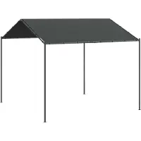 Syfax Tenda a Baldacchino Antracite 3x3 m in Acciaio e Tessuto