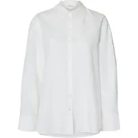 Selected Camicia In Misto Lino Donne Bianco 38